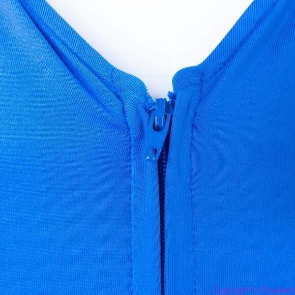 Unique‎ Vintage Gwynnie Bee Contrast Trim Blue Dress, 4X - Picture 14 of 16